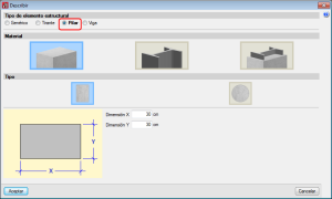 CYPE 3D. Pilares