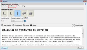 Nuevo Metal 3D. Tirantes
