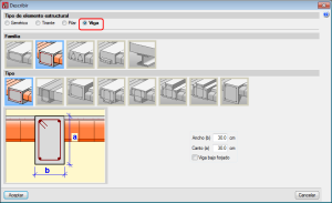 CYPE 3D. Vigas